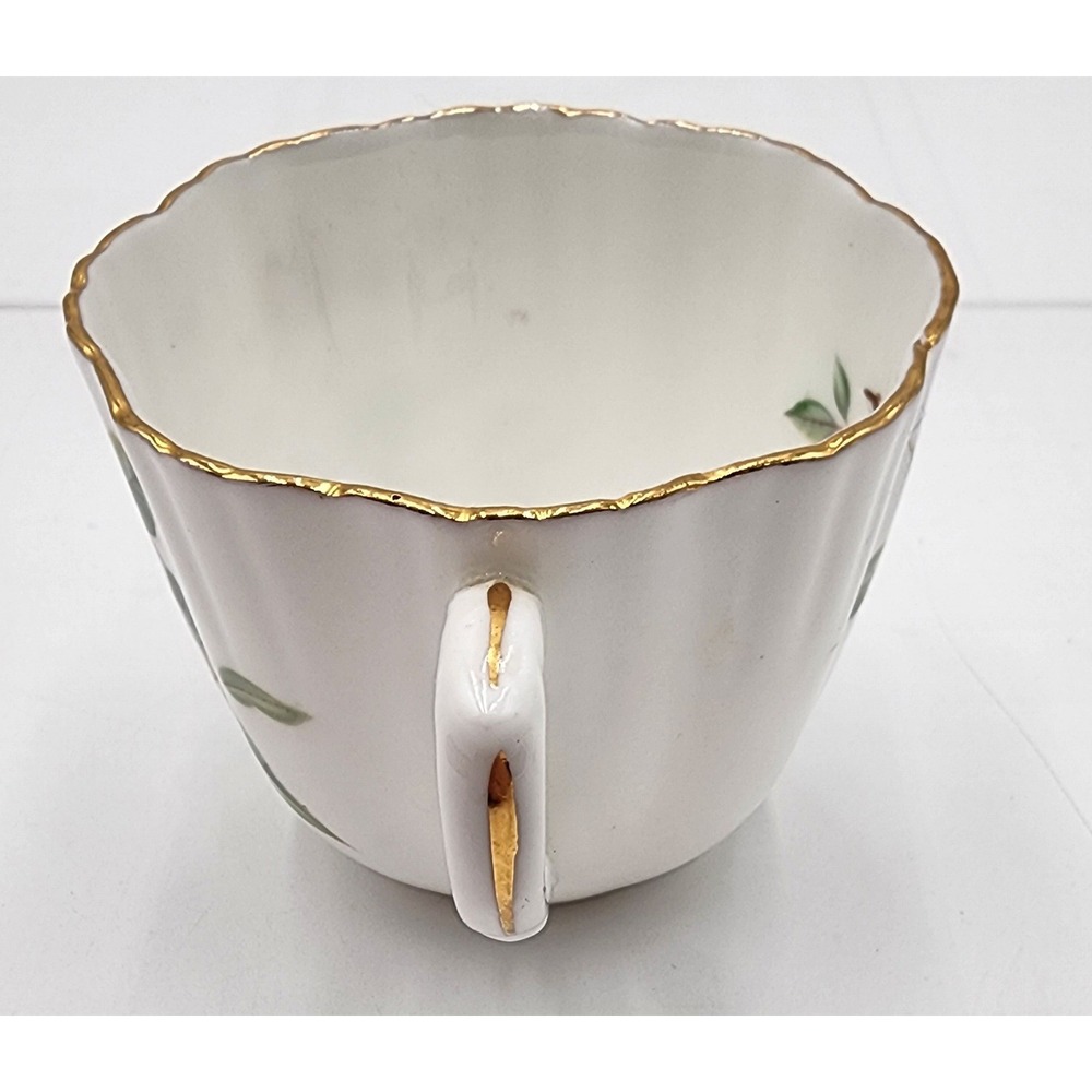 Vintage Hammersley & Co Dogwood Teacup Saucer Set Provincial Flowers White EXC - Picture 13 of 16